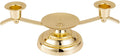 Gold Unity Candle Holder for Wedding and Gifts, ARCHOBAN 3-Candle Design Candle Holder with Stabilizing Pin and Side