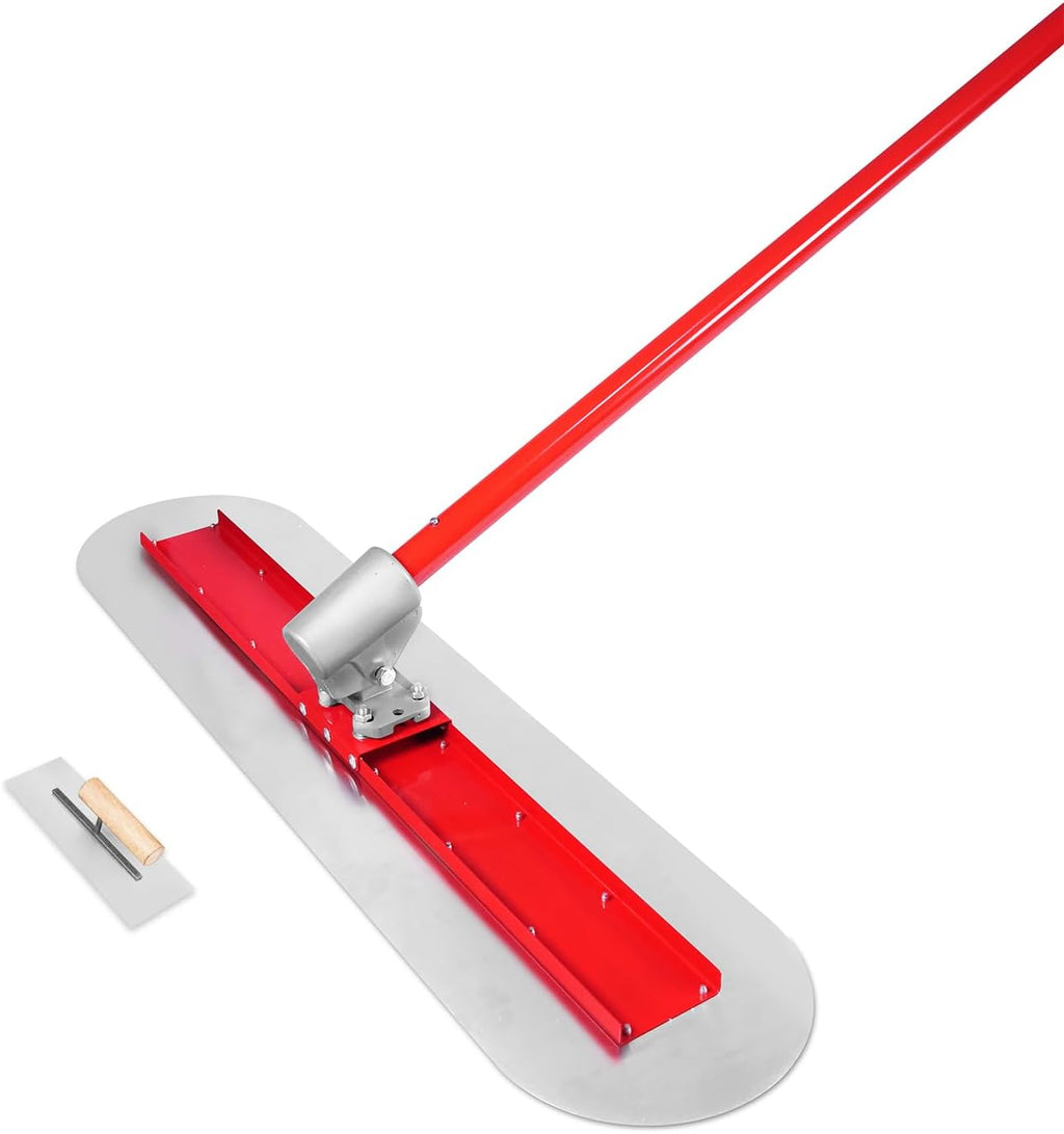 Bull Float Concrete Bull Float Tool Kit 48"x12" Fresno Round End Stainless Steel Board Kit Tool Cement Trowel Tools