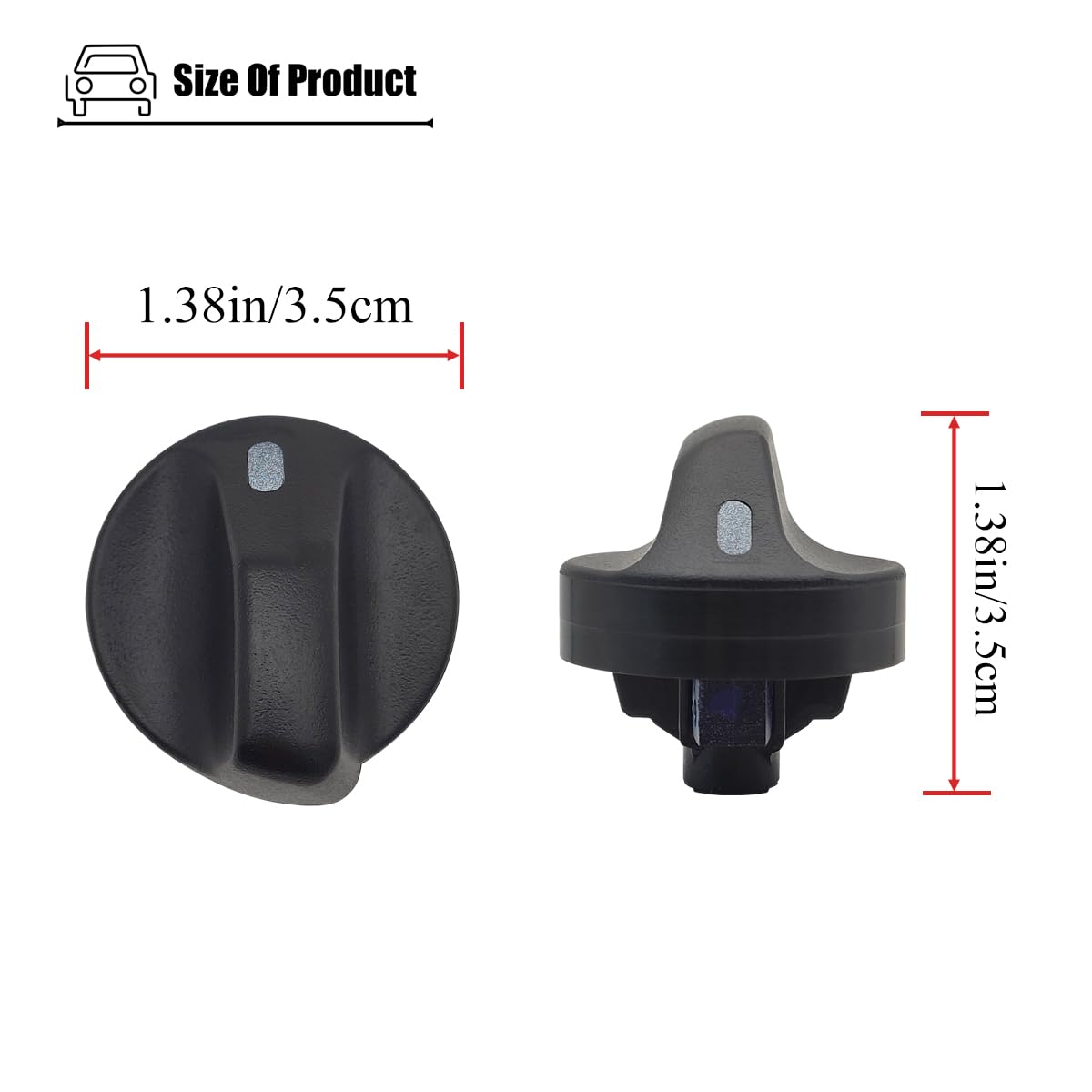 LXROAR01 3PCS AC Heater Control Knobs Fit for Ford Lincoln Models