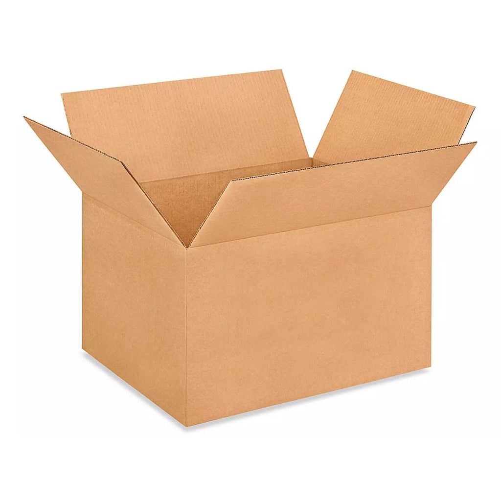 Medium Moving & Shipping Boxes 14 x 14 x 8 inches (5-Pack) - Extra Strength 200 lb vs Regular - USA-Made Corrugated