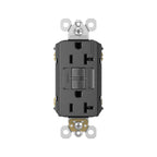 Legrand radiant 20 Amp GFCI Decorator Duplex Outlet Black 1 Pack