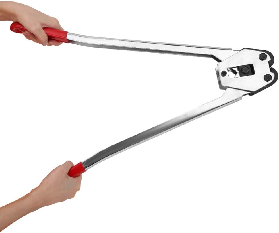Strapping Crimpers Pliers Heavy Duty Manual Banding Tool for PP PET Plastic Strap Sealing Packaging Industrial Use
