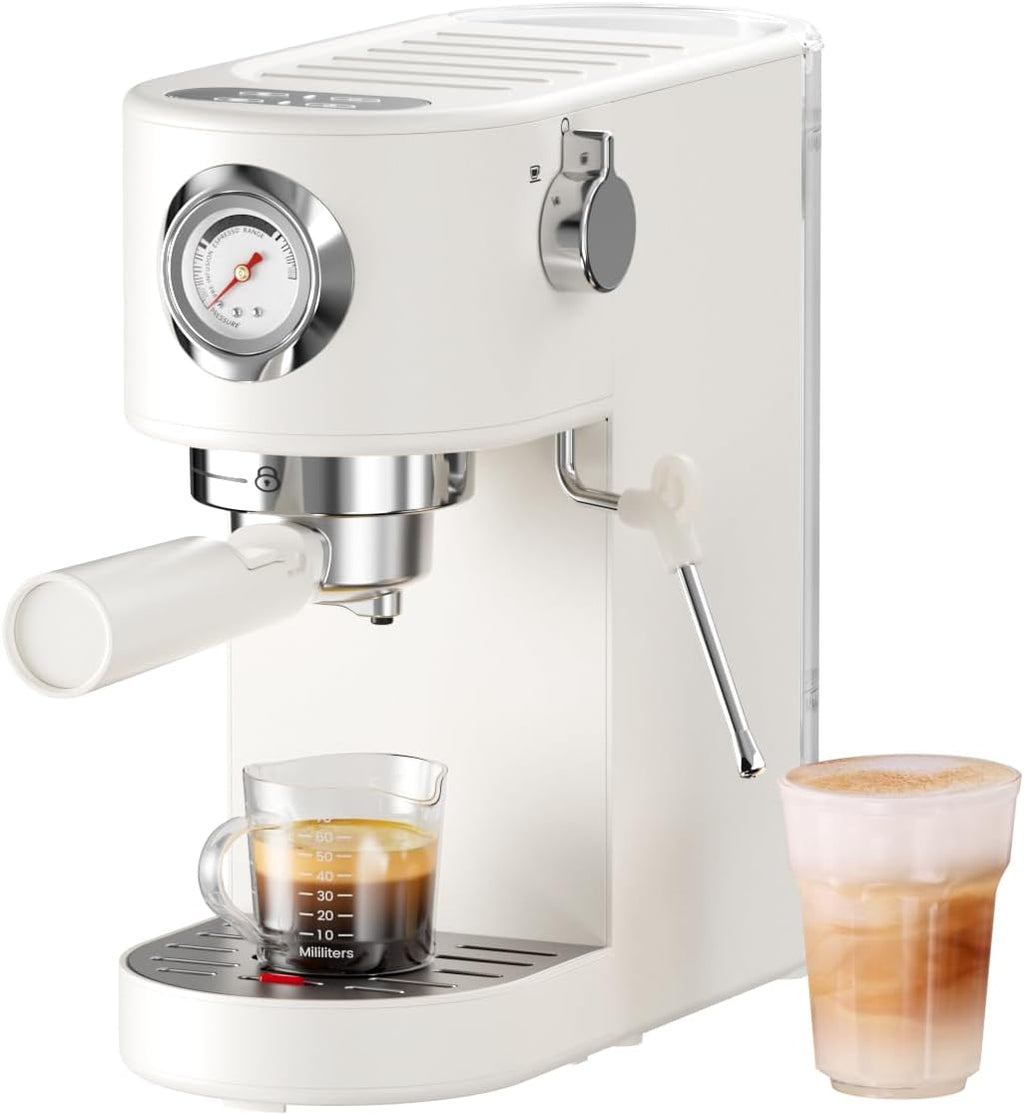 Espresso Machine 20 Bar, Espresso Maker with Milk Frother Steam Wand, Professional Espresso Coffee Machine for Home