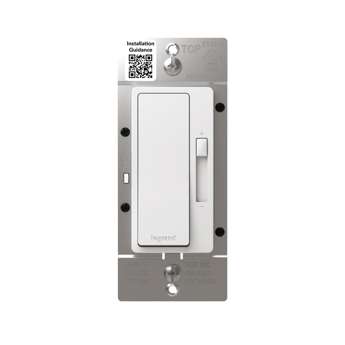Legrand Radiant 150W LED Dimmer Light Switch 3-Way Rocker White 1 Pack