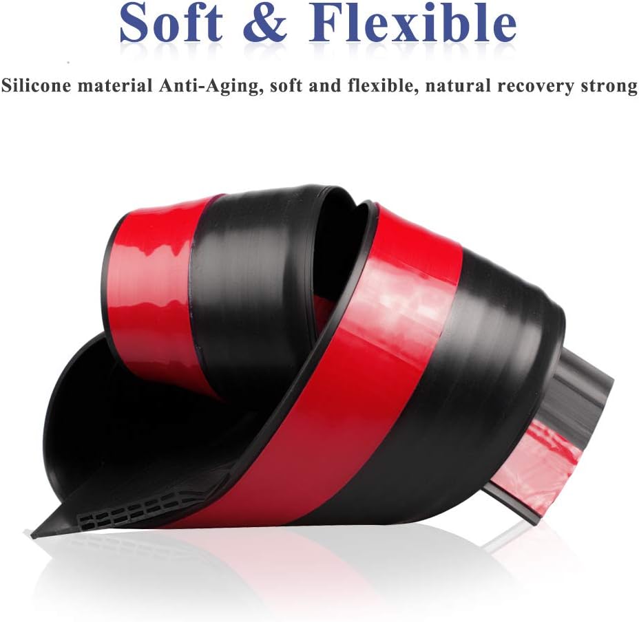 [New Upgrade] Huge Gap Door Draft Stopper, 3.4" W Widened Door Sweep Seal Gap Up to 1.8" for Interior & Exterior