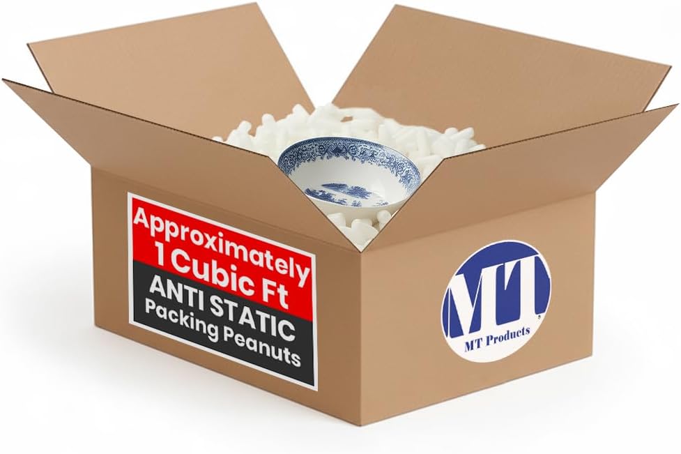 Off-White Packing Peanuts, Approximately 1 Cubic Foot