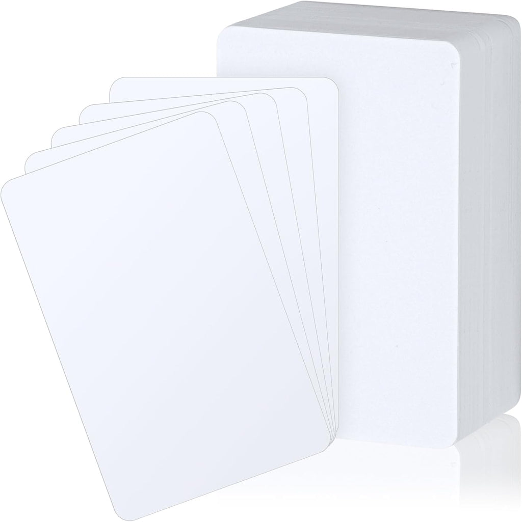 100 Pieces Tall Trading Card Dividers Plastic,White | Separator for TCG Sports Games Baseball, Organize Collection by