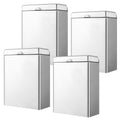 4 Pcs Sanitary Napkin Receptacle Wall Mounted,Natural Color