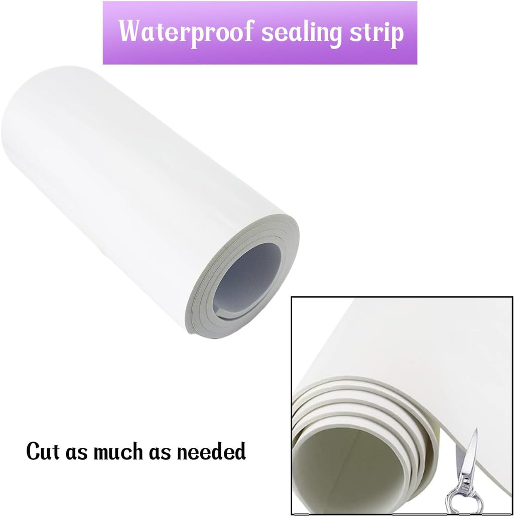 Closed Cell Neoprene Foam Rubber Sheet with Adhesive - 72 x 17 x 1/4 Inch Multi-Function Insulation, Soundproofing