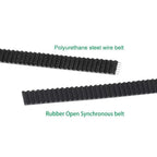 HTD 3M Open Belt Rubber with Fiberglass Timing