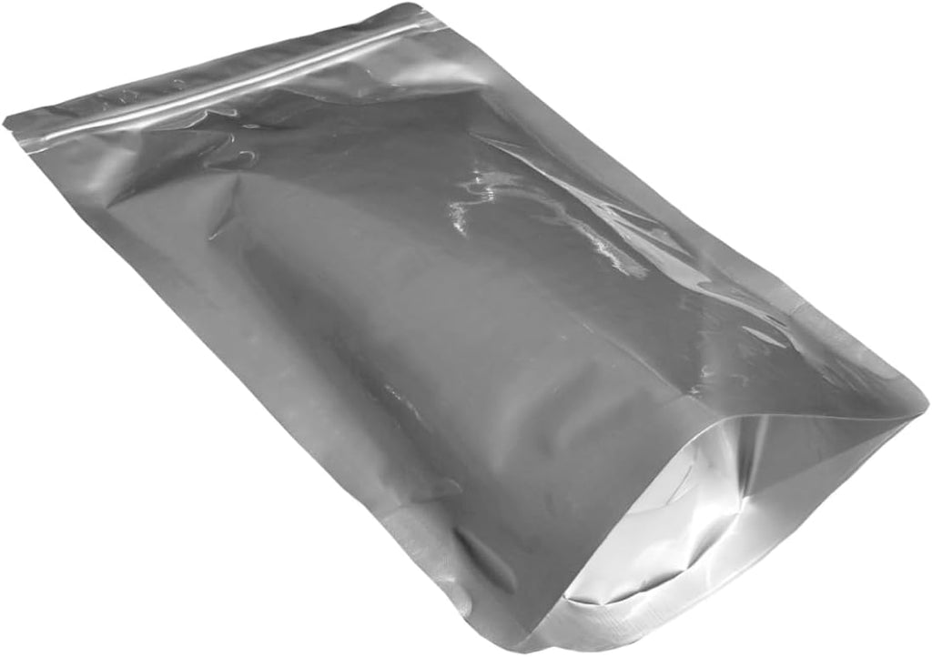: 2-Quart 8" x 12" x 4" Seal-Top Stand-Up Mylar Bags - Long-Term Food Storage - 7 Mil Thick - Resealable - Heat
