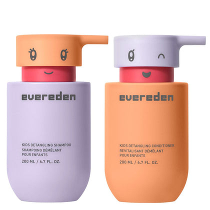 Kids Detangling Shampoo & Conditioner Set, Ages 3+ | Dermatologist-Tested, Gentle, No Silicones | With Plant Protein