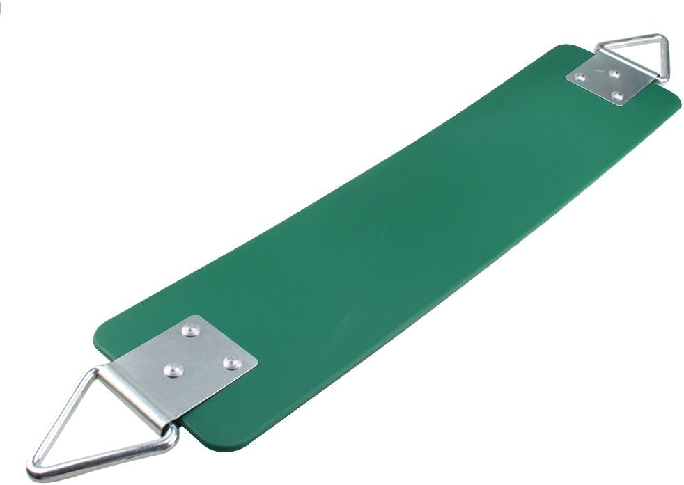 Swing Seat, 30.4 x 6 x 0.27 Inch Yard Swing for Kids & Adults with Metal Triangle Ring - Green(113KG /250LB Weight