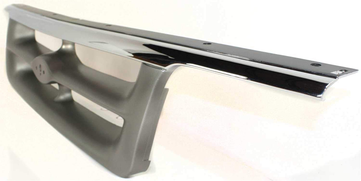 Garage-Pro Grille Compatible with 1995-1997 Ford Ranger Chrome Shell/Painted Silver Gray Insert XLT Model Styleside