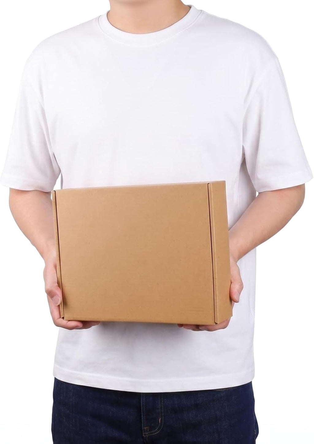 11x8x2 inch Cardboard Shipping Box, Set of 30 Mailing Boxes, Brown