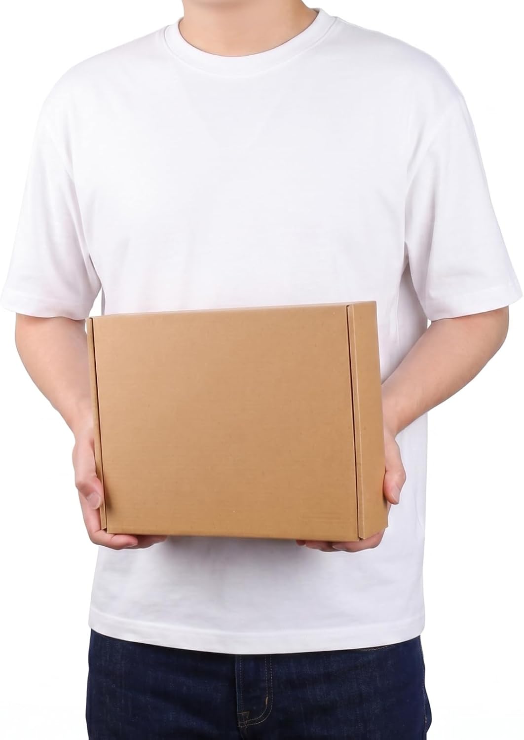 11x8x2 inch Cardboard Shipping Box, Set of 30 Mailing Boxes, Brown