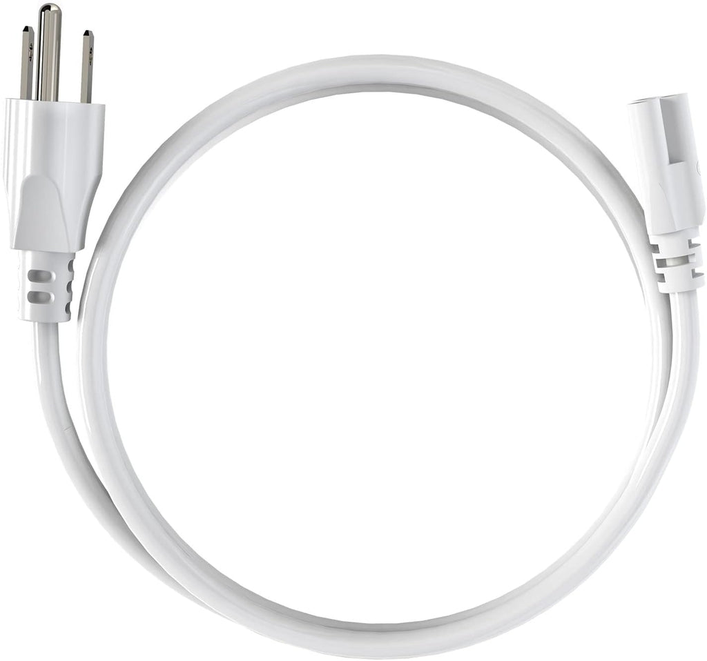 5FT Plug Power Cord T5 T8 LED Tube Power Cable,5FT 3-Outlet Power Cord for LED Shop Lights