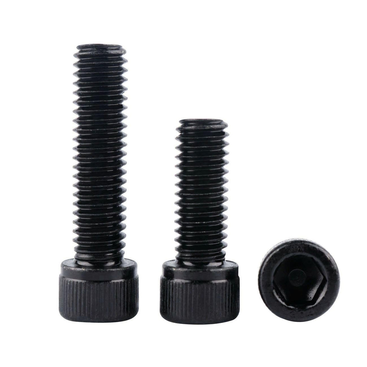 #6-32 x 3/4" Socket Head Cap Screws Allen Hex Bolts, 304 Stainless Steel 18-8, UNC Fully Machine Thread, 50Pcs Black