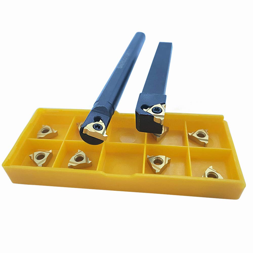 GBJ SER1010H11 SNR0010K11 Threading Tool Set with 11ER 11IR AG60 Inserts