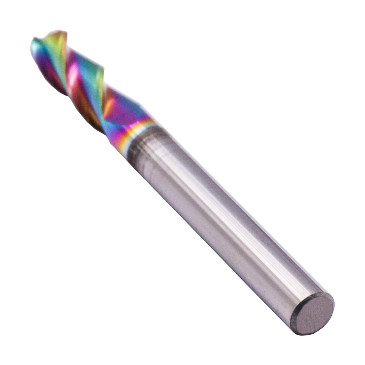 1/4" 3 Flute 37° Helix Solid Carbide Ball Nose End Mill, DLC Coated