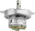 CHANCS 12V DC Gearbox Motor JS-50 10RPM CW/CCW Electric Motor with M4 Thread Hole Shaft Reduced DC Motor