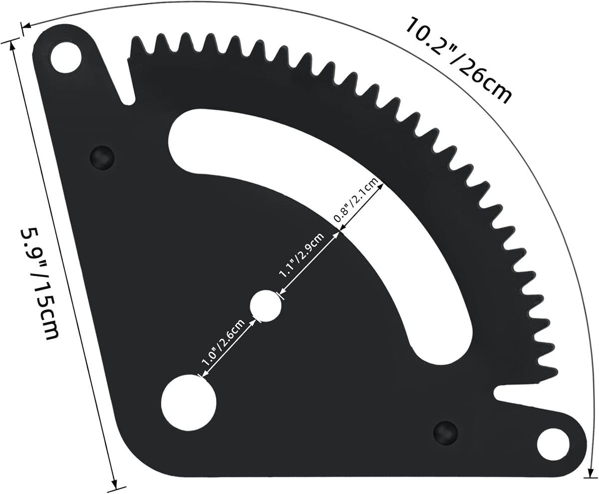 25 Teeth Steering Sector Gear Kit Compatible with John Deere Lawn& Garden Tractor L105 L108 L110 L111 L118 L120 L130