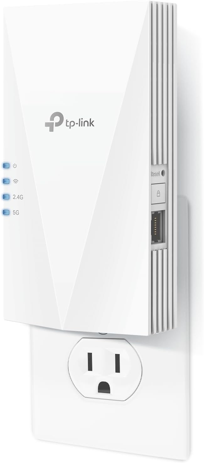 AX1500 WiFi Extender Internet Booster(RE500X), WiFi 6 Range Extender Covers up to 1500 sq.ft and 25 Devices,Dual