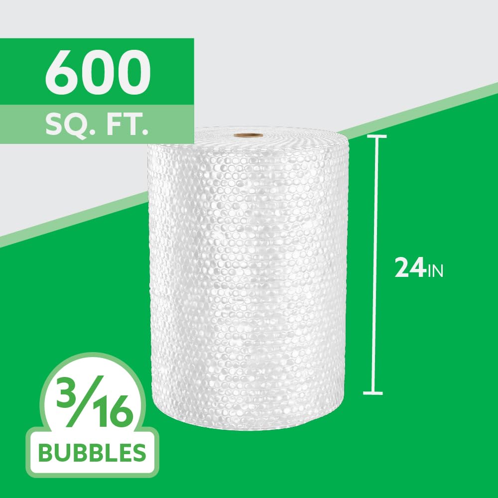 UPSable Bubble Roll, Small Bubble 3/16", 24 in x 300 FT