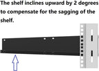2U 16" Server Rack Shelf for 19-inch Network Rack or Cabinet
