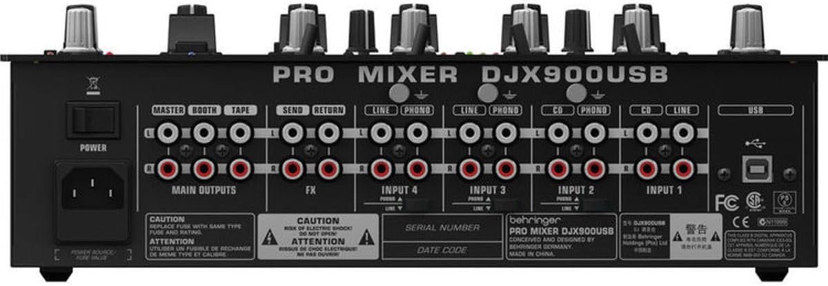 PRO MIXER DJX900USB Professional 5 Channel DJ Mixer with INFINIUM 'Contact-Free' VCA Crossfader, Advanced Digital