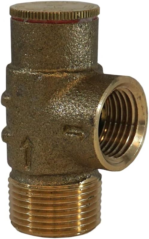 Merrill MFG PRVNL75100 3/4" Lead-Free Brass Pressure Relief Valve, 100 PSI Cold Water Safety Valve for Well Tank, Pump & Plumbing Systems, 3/4" NPT No-Lead Water System Protection Valve