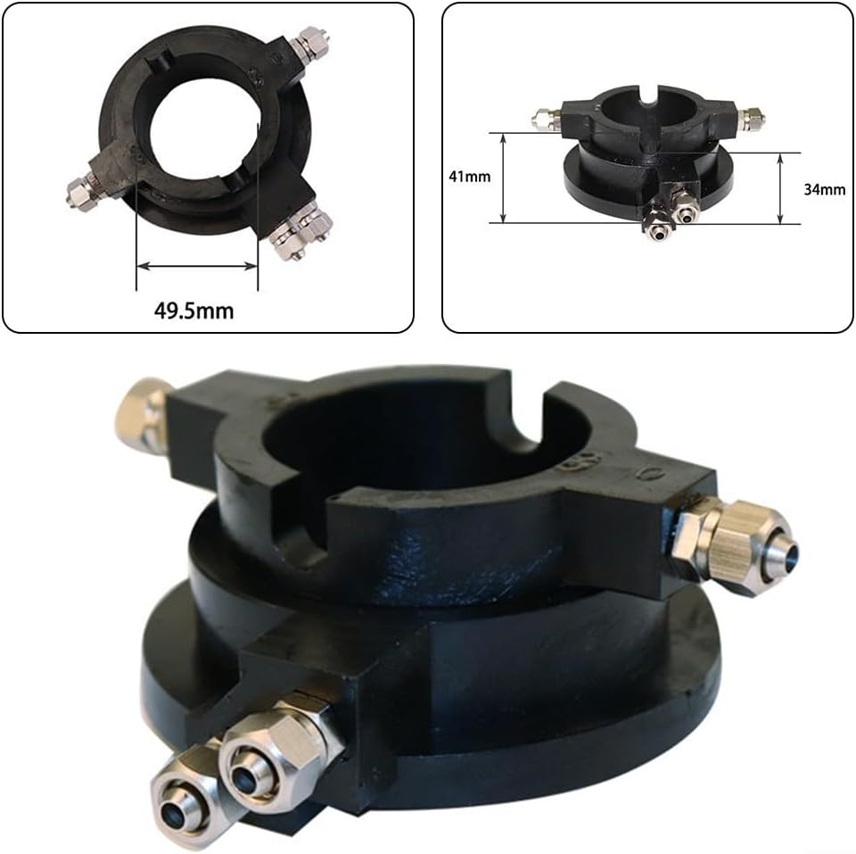 Pneumatic Rotary Coupling Valve Compatible With Tire Changer Machines, Air Distribution Cylinder 49.541 Mm,Plastic And Metal Design