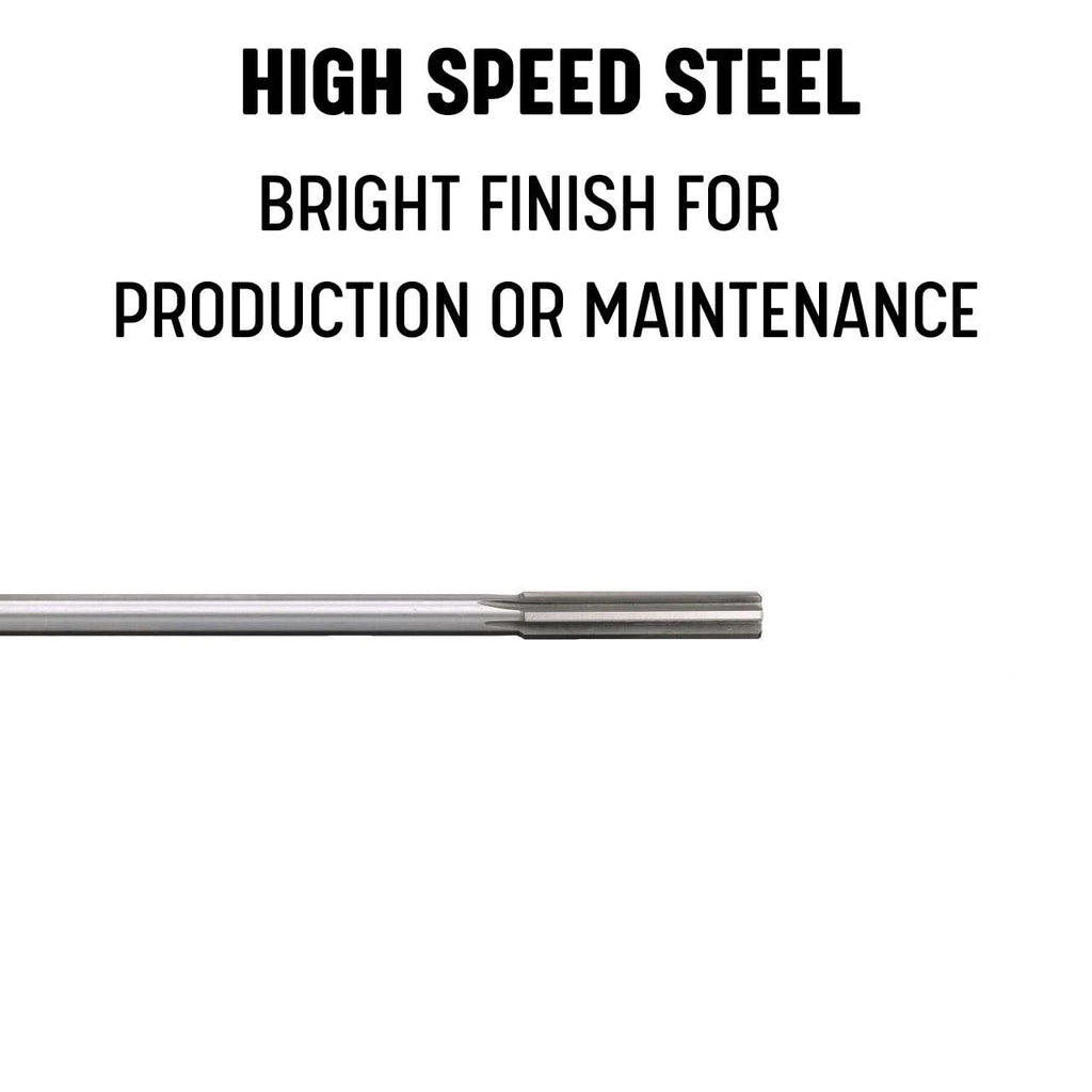 Drill America 3/4" High Speed Steel Straight Shank Spiral Flute Chucking Reamer, DWR Series
