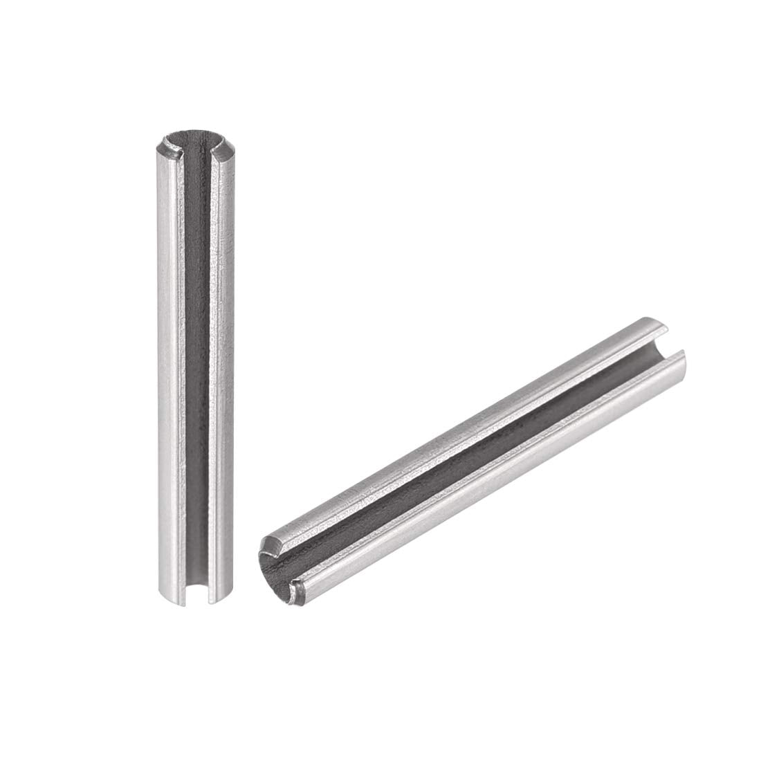 uxcell Slotted Spring Pin - M2.5 x 18mm 304 Stainless Steel Split Spring Roll Dowel Pins Plain Finish 20Pcs
