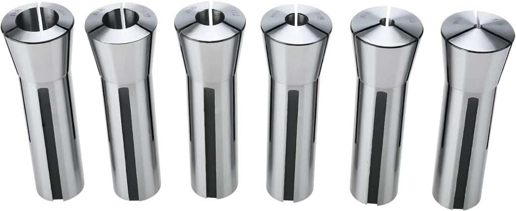 6pcs R8 Collet Set 1/8" - 3/4" R8 collets for milling machine