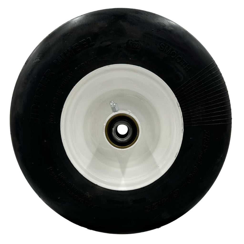 13x6.50-6 Smooth White Lawn Mower Wheel Assembly