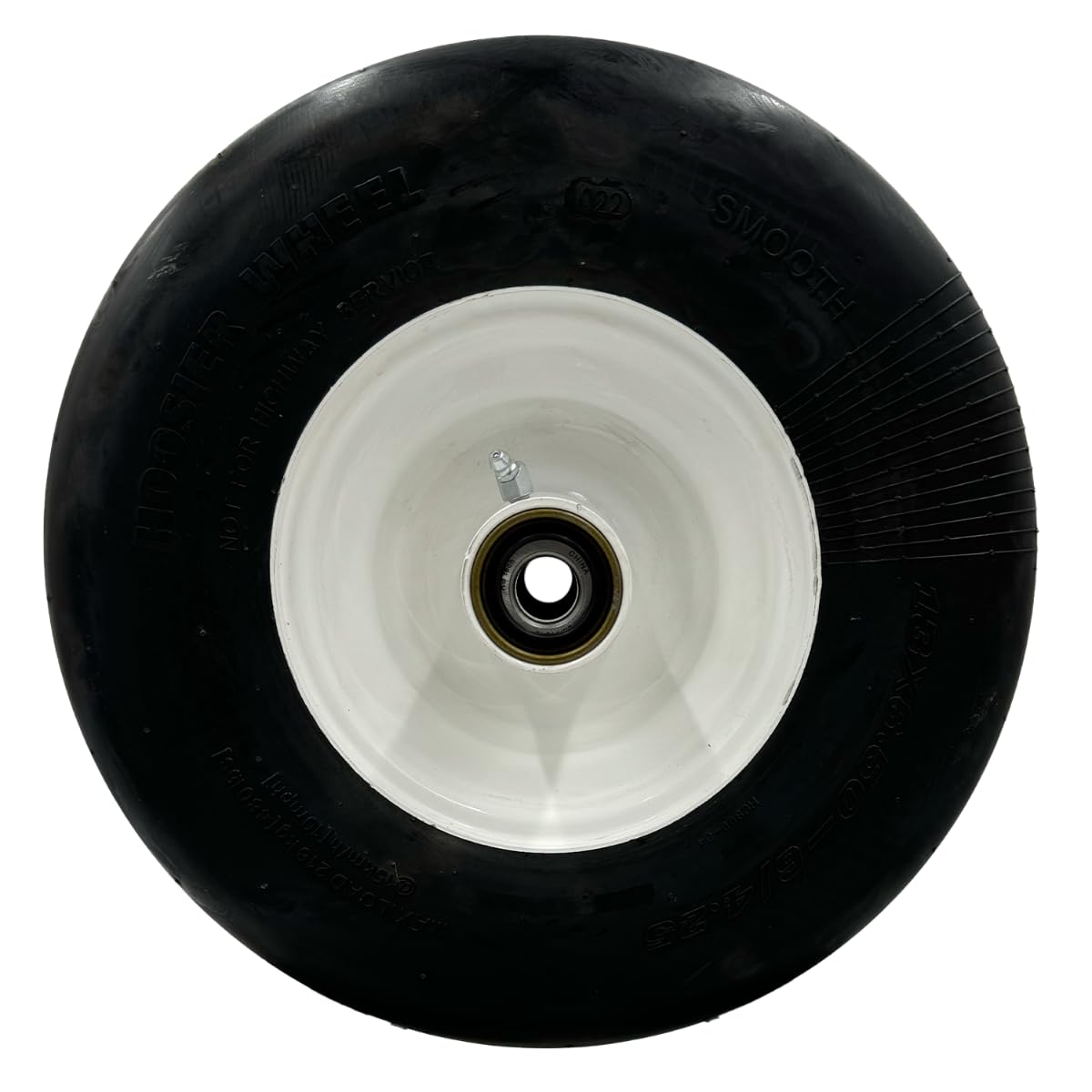 13x6.50-6 Smooth White Lawn Mower Wheel Assembly