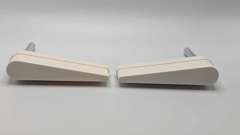 Flipper Bat and Shaft Assembly, No Logo, 3 inch, Plain (White, 2 Pack)