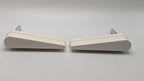 Flipper Bat and Shaft Assembly, No Logo, 3 inch, Plain (White, 2 Pack)