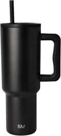 40 oz Trek Tumbler with Handle and Straw Lid | Cup Holder Friendly Insulated Stainless Steel Travel Mug | Midnight