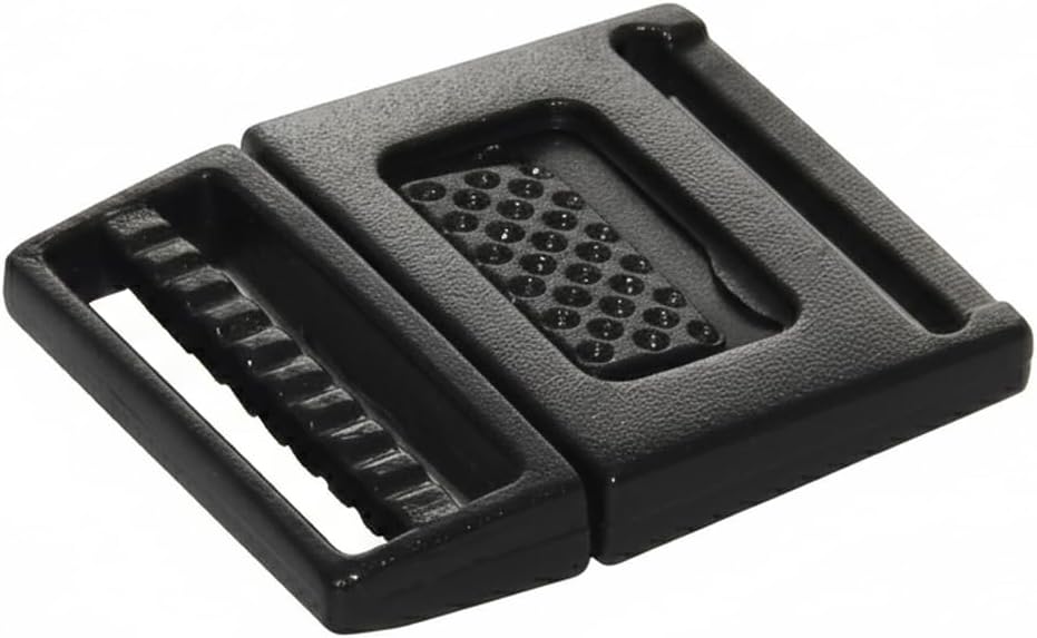 Various Sizes Black Center Release Plastic Buckle for Backpack Straps Webbing Strapping 5PCS