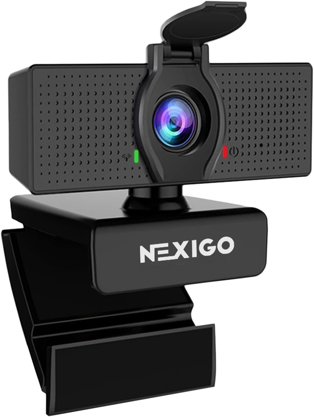 N60 1080P Webcam with Microphone, Software Control & Privacy Cover, USB HD Computer Web Camera, Plug and Play, for