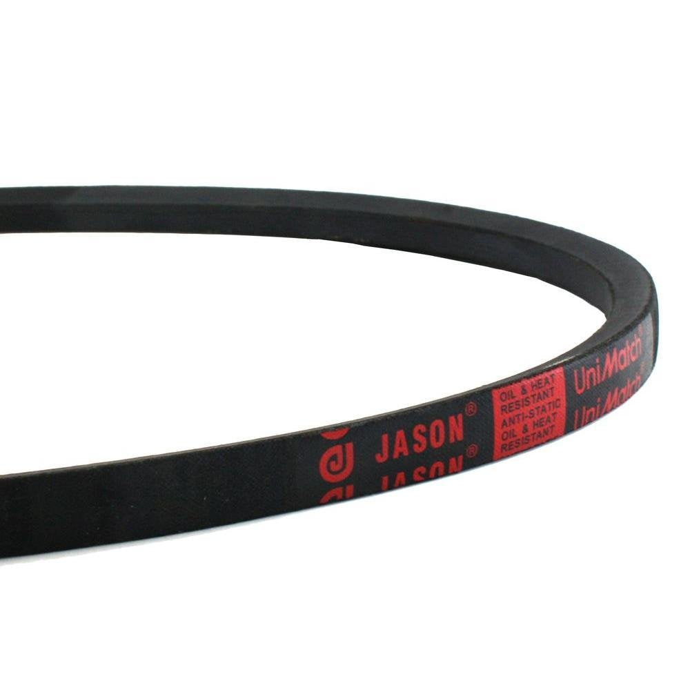 Jason Industrial B44 5L470 V-Belt, B/5L Section, Natural Rubber/SBR/Polyester, 47" Outside Length, 21/32" Top Width, 13/32" Thick
