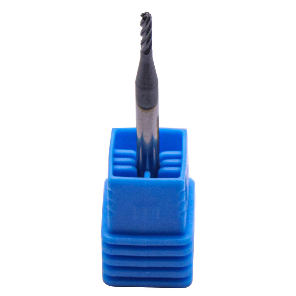 5Pcs 1/16" 4 Flute Solid Carbide Ball Nose End Mills - AlTiN Coated