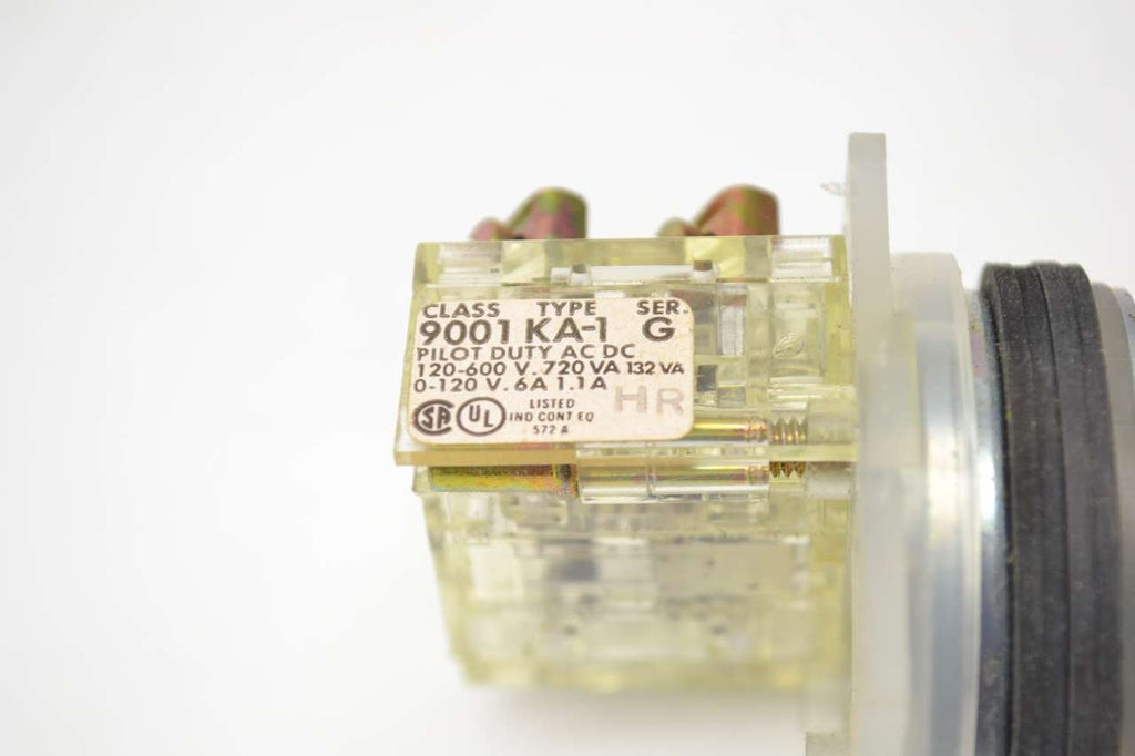Square D 9001KR1U Pushbutton, Operator, Round Non-Illuminated Guarded, Momentary, 30mm, 7 Colors