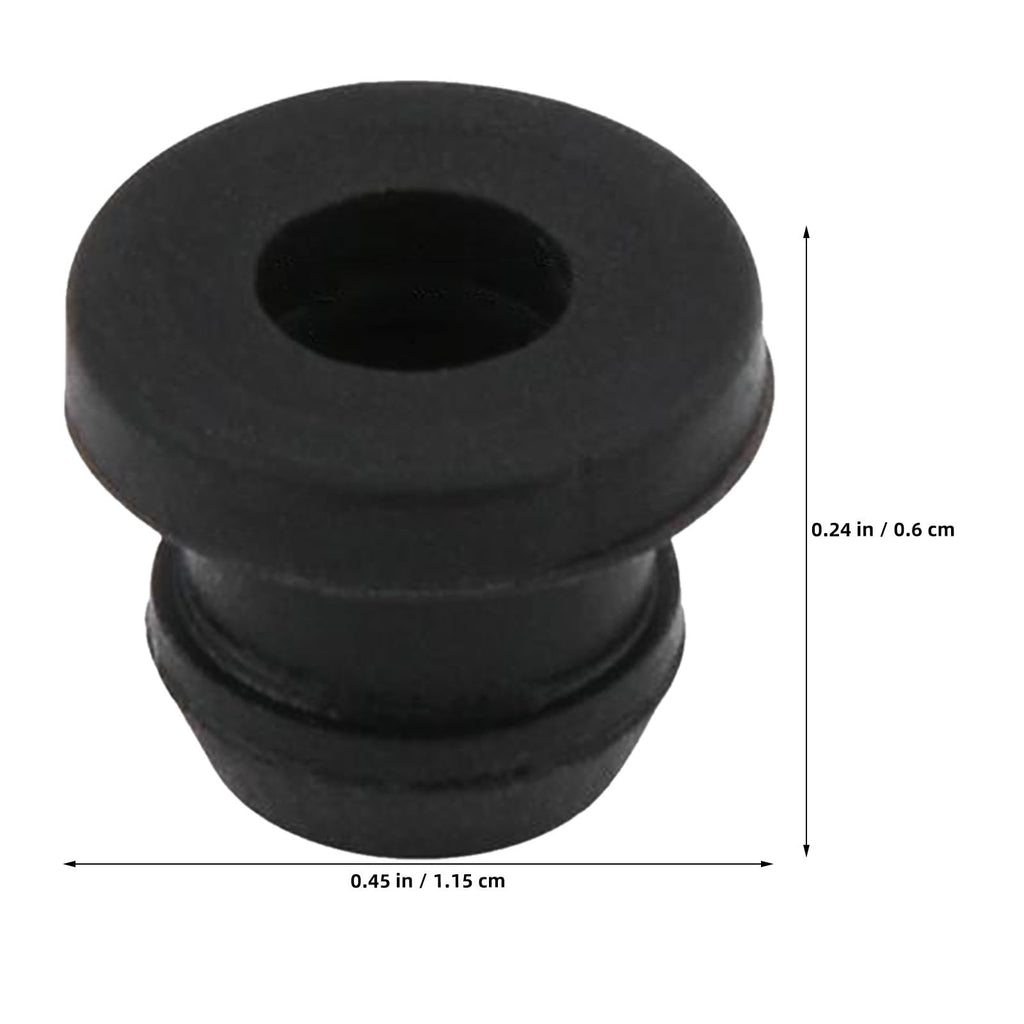 12pcs Black Rubber Stove Grate Pad Replacement with Heat Resistance
