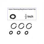 TALSWIF (12 Sets 1/2" Impact Friction Ring Retaining Ring Clip with O-Ring