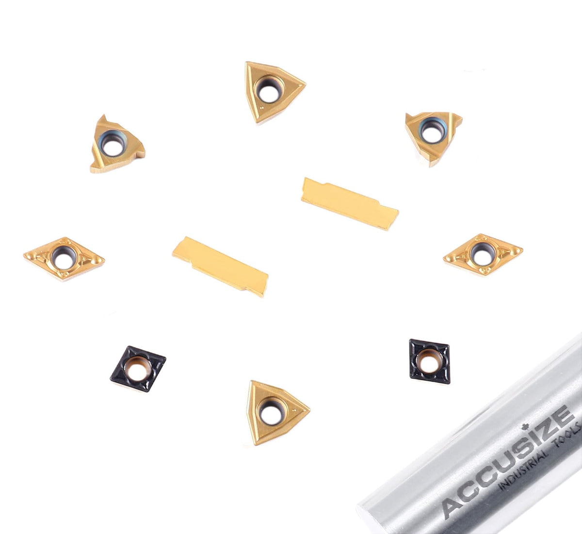 Accusize Carbide Inserts for 2387-2003, CVD and TiN Coated