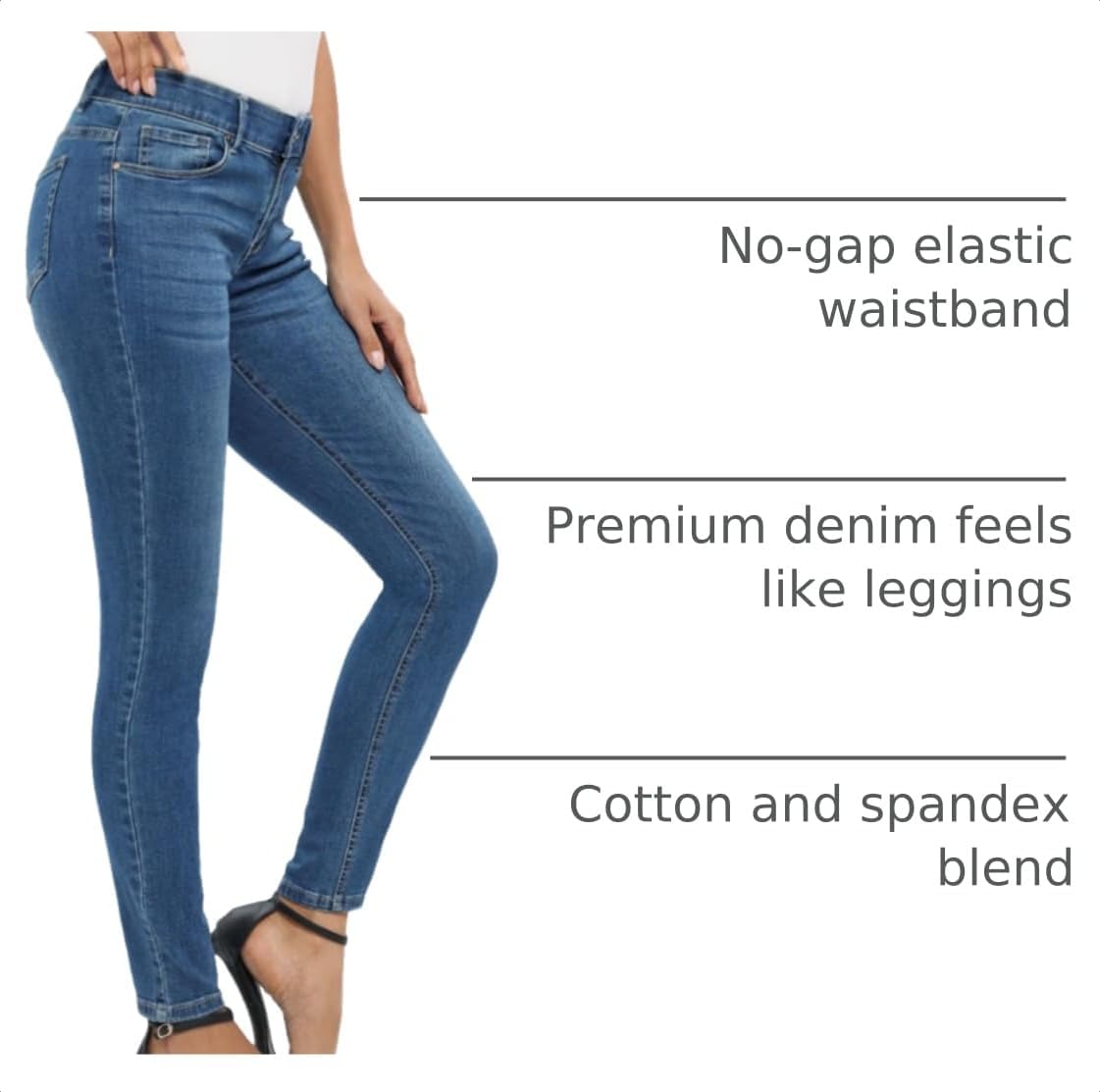 Women's Le Mel Classic Stretch Skinny Shaping Jeans