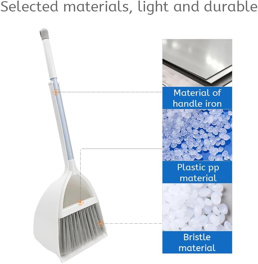 Small Broom and Dustpan Set, Household Mini Broom and Dustpan Set, Mini Broom and Cleaning Set Suitable for Various